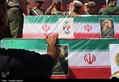 تشییع باشکوه سه سرباز شهید پادگان بمپور در رفسنجان