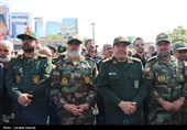 تشییع باشکوه سه سرباز شهید پادگان بمپور در رفسنجان
