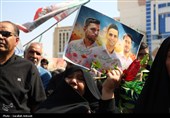 تشییع باشکوه سه سرباز شهید پادگان بمپور در رفسنجان