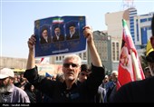 تشییع باشکوه سه سرباز شهید پادگان بمپور در رفسنجان