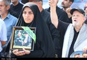 تشییع باشکوه سه سرباز شهید پادگان بمپور در رفسنجان