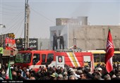 تشییع باشکوه سه سرباز شهید پادگان بمپور در رفسنجان