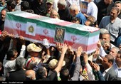 تشییع باشکوه سه سرباز شهید پادگان بمپور در رفسنجان