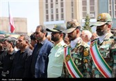 تشییع باشکوه سه سرباز شهید پادگان بمپور در رفسنجان
