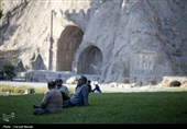 مسافران تابستانی در طاقبستان