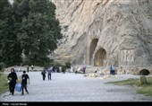 مسافران تابستانی در طاقبستان