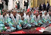 آیین بدرقه کاروان خدام‌الحسین(ع) به نجف اشرف