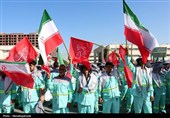 آیین بدرقه کاروان خدام‌الحسین(ع) به نجف اشرف