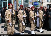 تشییع پیکر جانباز شهید ابراهیم صمدی - زنجان