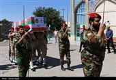 تشییع پیکر جانباز شهید ابراهیم صمدی - زنجان