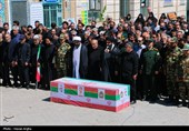 تشییع پیکر جانباز شهید ابراهیم صمدی - زنجان