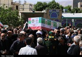 تشییع پیکر جانباز شهید ابراهیم صمدی - زنجان