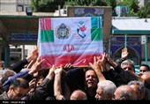 تشییع پیکر جانباز شهید ابراهیم صمدی - زنجان