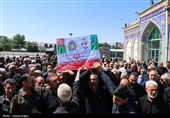 تشییع پیکر جانباز شهید ابراهیم صمدی - زنجان