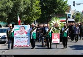 تشییع پیکر جانباز شهید ابراهیم صمدی - زنجان