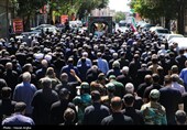 تشییع پیکر جانباز شهید ابراهیم صمدی - زنجان