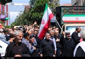 تشییع پیکر جانباز شهید ابراهیم صمدی - زنجان