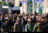 تشییع پیکر جانباز شهید ابراهیم صمدی - زنجان