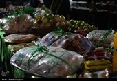 قاب‌هایی از بزرگ‌ترین سفره جهانی حضرت رقیه(س) در رشت