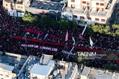 تصاویر هوایی مراسم تشییع پیکر مطهر آقای شهید ایران - مشهد