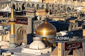 تصاویر هوایی مراسم تشییع پیکر مطهر آقای شهید ایران - مشهد
