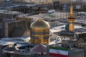 تصاویر هوایی مراسم تشییع پیکر مطهر آقای شهید ایران - مشهد
