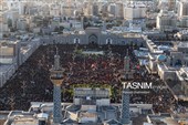 تصاویر هوایی مراسم تشییع پیکر مطهر آقای شهید ایران - مشهد