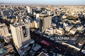 تصاویر هوایی مراسم تشییع پیکر مطهر آقای شهید ایران - مشهد