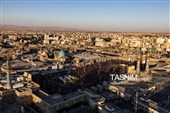 تصاویر هوایی مراسم تشییع پیکر مطهر آقای شهید ایران - مشهد