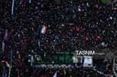 تصاویر هوایی مراسم تشییع پیکر مطهر آقای شهید ایران - مشهد