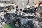 خسارت حملات موشکی آمریکا به پل های بندر خمیر - هرمزگان