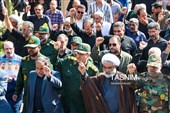 تشییع پیکر سه سرباز شهید پادگان بمپور در رفسنجان