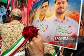 تشییع پیکر سه سرباز شهید پادگان بمپور در رفسنجان