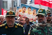 تشییع پیکر سه سرباز شهید پادگان بمپور در رفسنجان