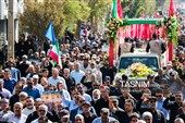 تشییع پیکر سه سرباز شهید پادگان بمپور در رفسنجان