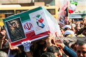 تشییع پیکر سه سرباز شهید پادگان بمپور در رفسنجان