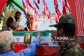 تشییع پیکر سه سرباز شهید پادگان بمپور در رفسنجان