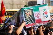 تشییع پیکر سه سرباز شهید پادگان بمپور در رفسنجان