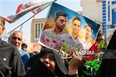 تشییع پیکر سه سرباز شهید پادگان بمپور در رفسنجان