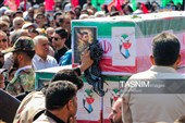 تشییع پیکر سه سرباز شهید پادگان بمپور در رفسنجان