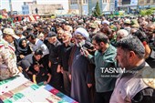 تشییع پیکر سه سرباز شهید پادگان بمپور در رفسنجان