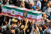 تشییع پیکر سه سرباز شهید پادگان بمپور در رفسنجان