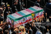 تشییع پیکر سه سرباز شهید پادگان بمپور در رفسنجان