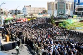 تشییع پیکر سه سرباز شهید پادگان بمپور در رفسنجان