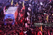 تشییع پیکر  قائد شهید امت در کربلا معلی