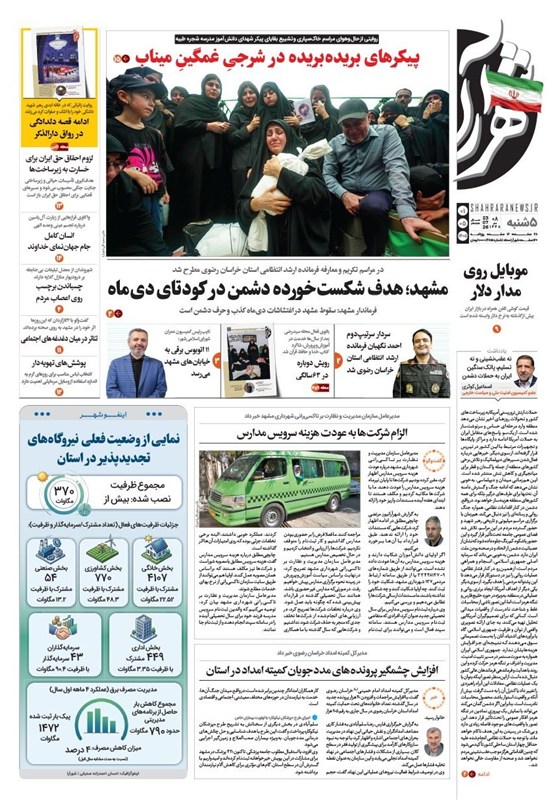 اخبار مشهد , مشهد مقدس , خراسان رضوی , اخبار استان خراسان رضوی ,