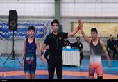 سنندج قهرمان کشتی آزاد نونهالان کردستان شد+تصویر