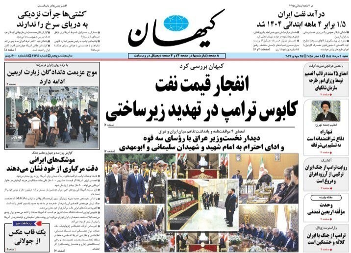 روزنامه وطن امروز , روزنامه کیهان , روزنامه رسالت , روزنامه خراسان , روزنامه همشهری , روزنامه جوان , روزنامه جام جم , روزنامه فرهیختگان , 