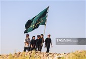 پیاده روی اربعین حسینی در منطقه الرفاعی عراق