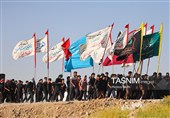 پیاده روی اربعین حسینی در منطقه الرفاعی عراق